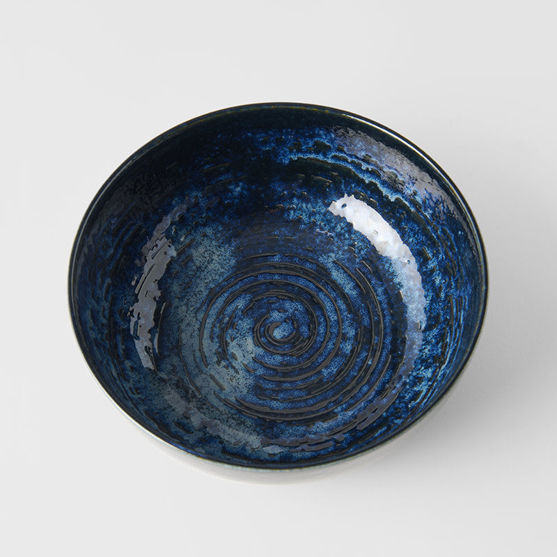 Serving Bowl 24cm Copper Swirl Glaze