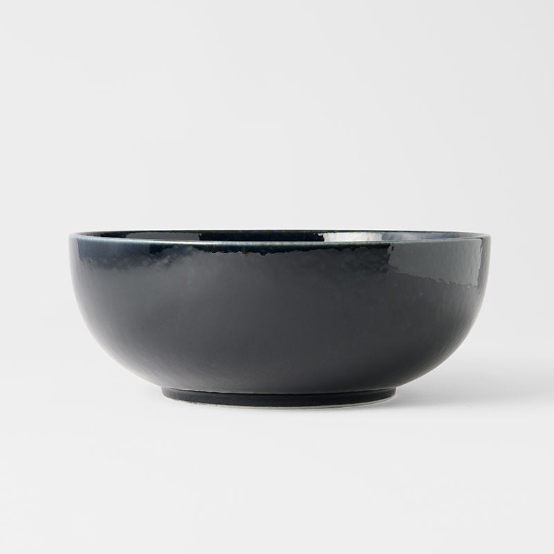 Serving Bowl 24cm Copper Swirl Glaze