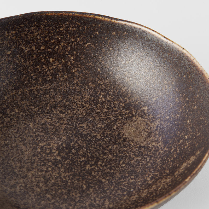 Bowl Oval 16.5cm Mocha Glaze