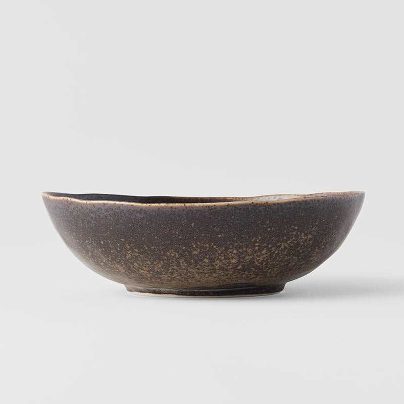 Bowl Oval 16.5cm Mocha Glaze