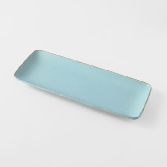 Sashimi Plate 29cm Soda Blue Glaze
