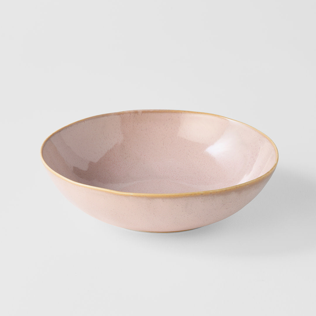 Bowl Oval 16.5cm Sakura Pink Glaze