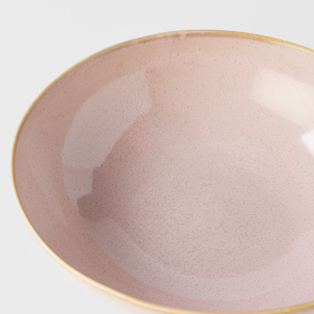 Bowl Oval 16.5cm Sakura Pink Glaze