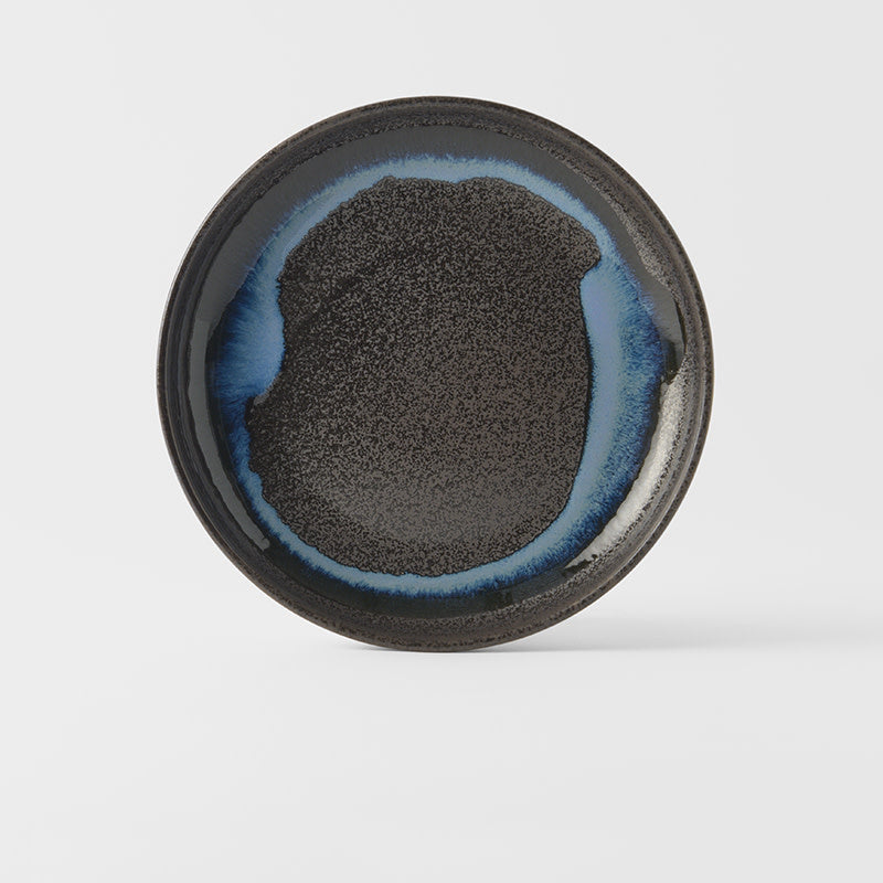 Plate High Rim 22cm Blue Blur Glaze