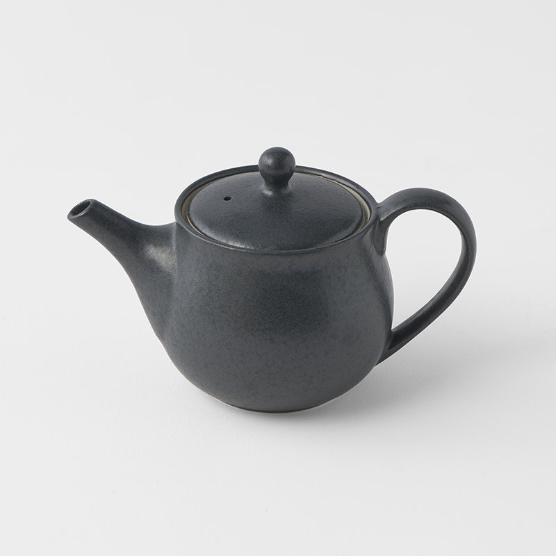 Teapot 400ml Matte Black Glaze