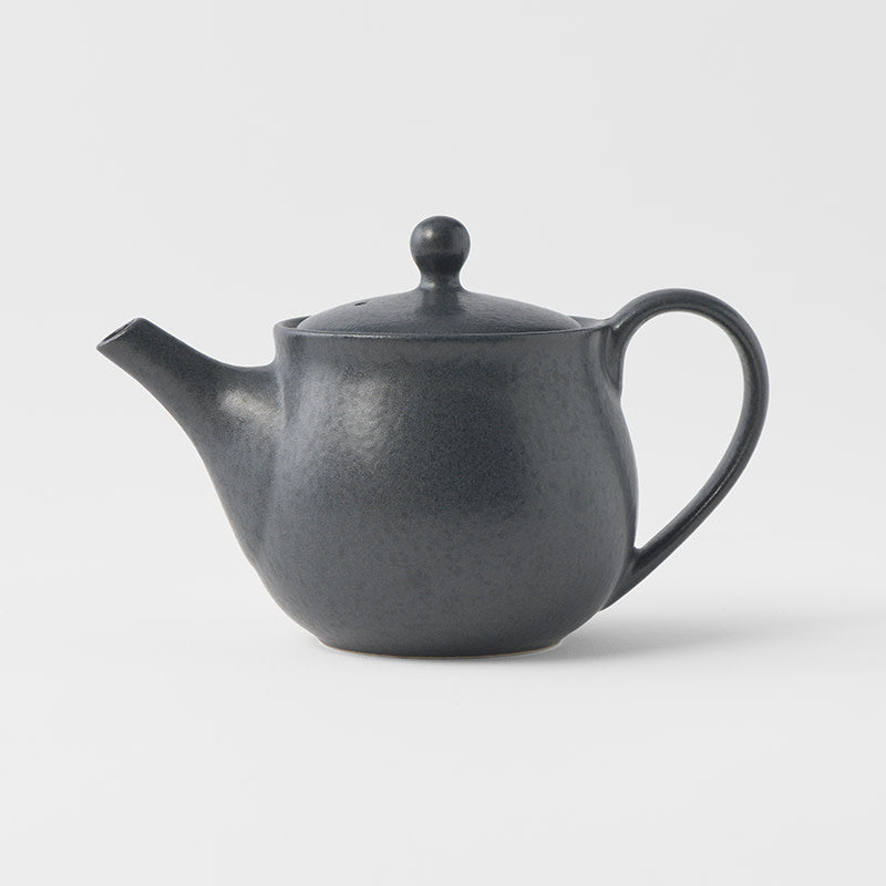 Teapot 400ml Matte Black Glaze