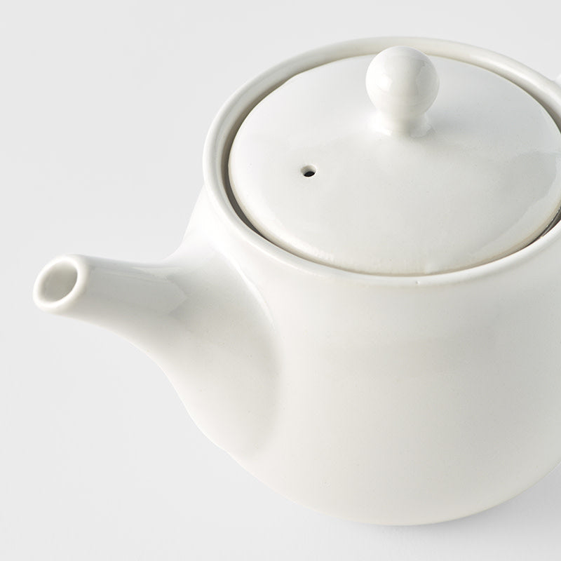 Teapot 400ml Matte White Glaze