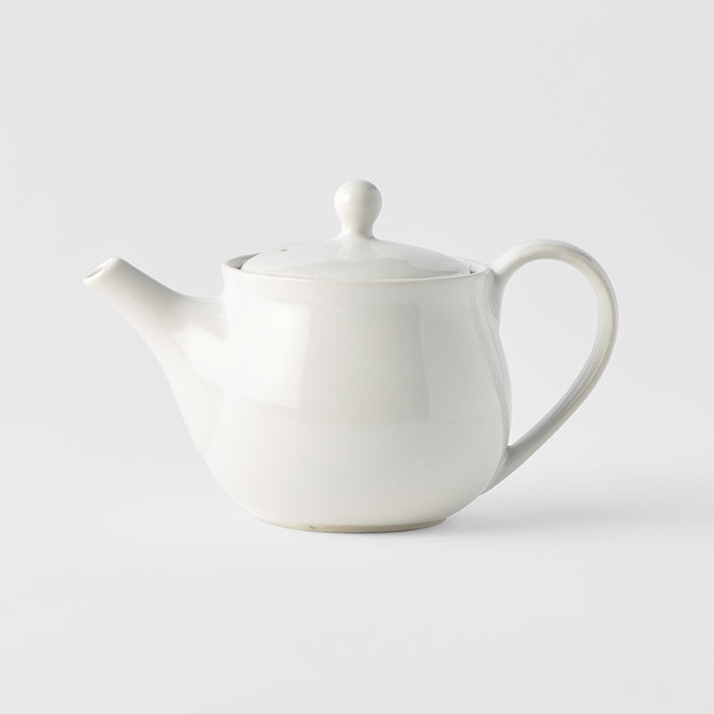 Teapot 400ml Matte White Glaze