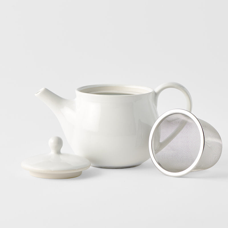 Teapot 400ml Matte White Glaze