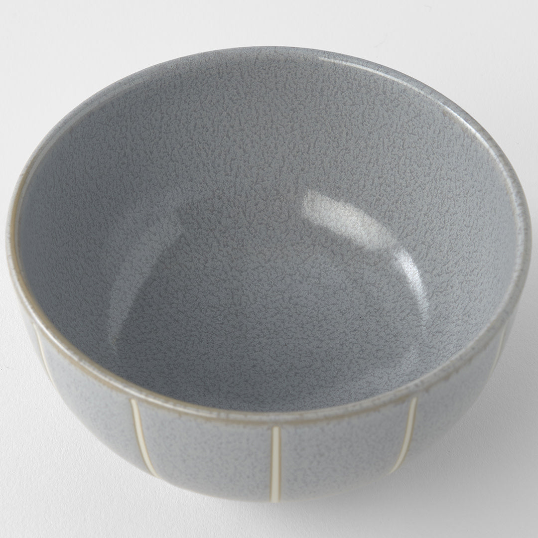 Bowl with Lid 13.5cm Blue Stripe Design