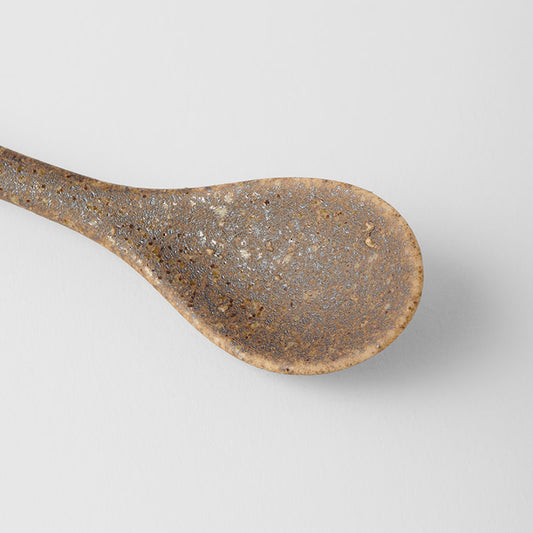 Small Bisque Spoon Indigo Asanoha