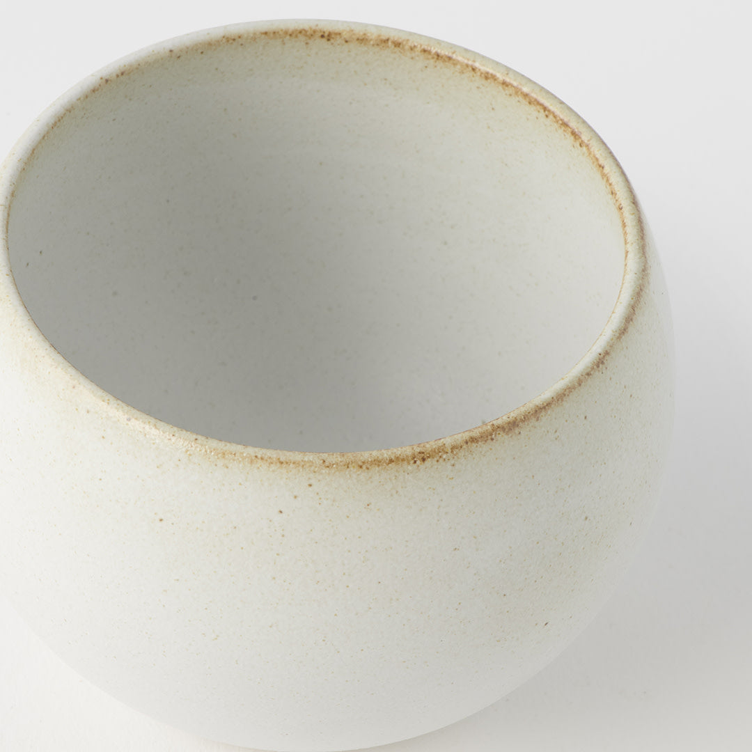 Cup Round 180ml Oatmeal Glaze - Made In Japan | Japanese Tableware