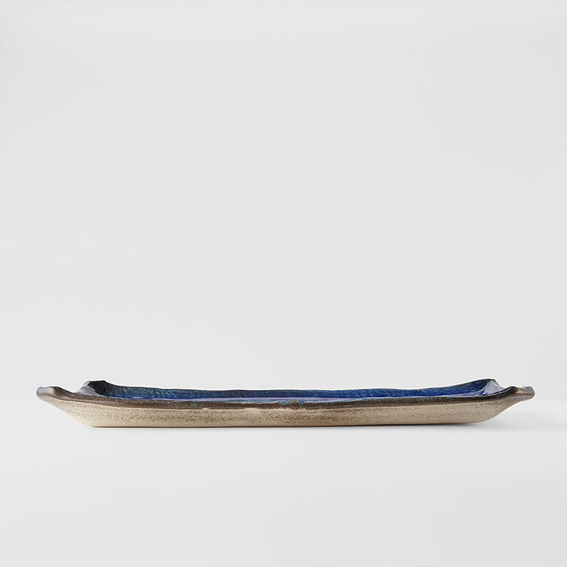 Platter Rectangular 43cm Cobalt Blue Glaze