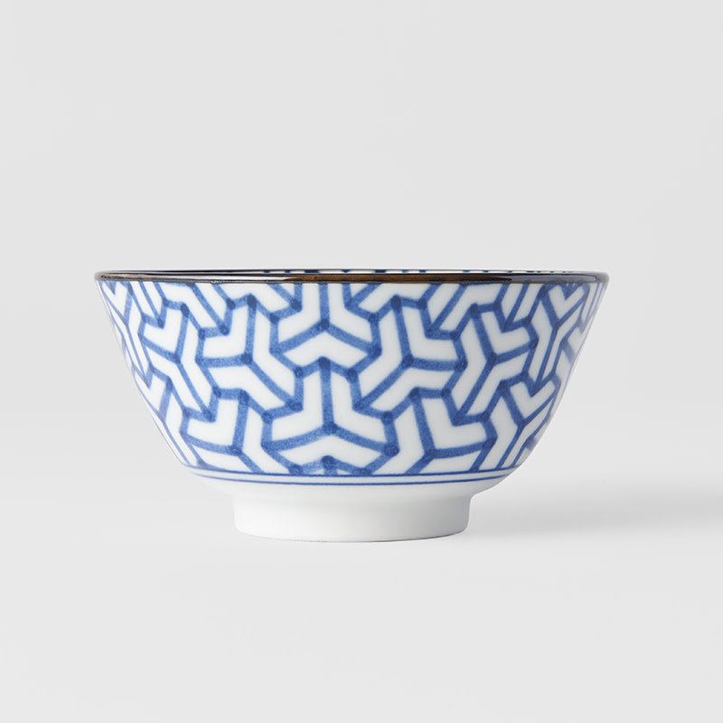 Bowl 13cm Indigo Ikat Herringbone