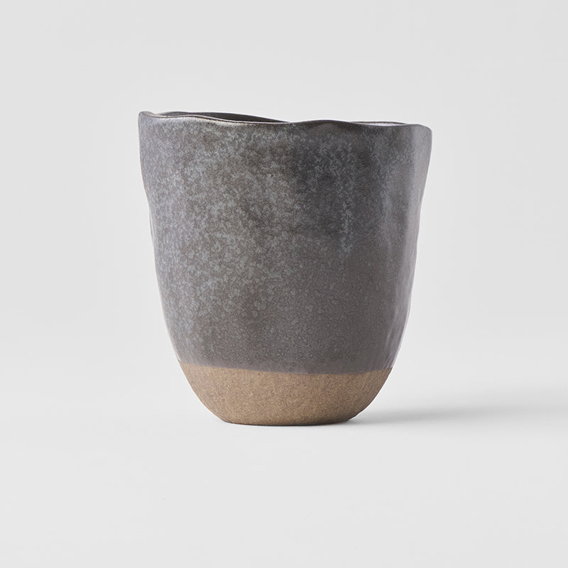 Lopsided Mug 275ml Black & Bisque Glaze