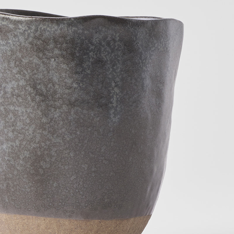 Lopsided Mug 275ml Black & Bisque Glaze