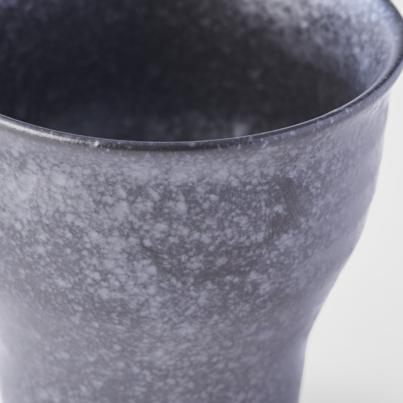 Cup Fluted 7cm Craft Black