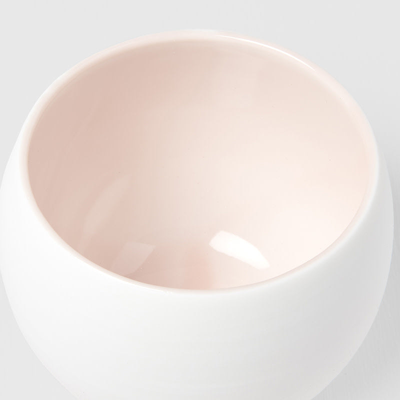 Shochu Cup 300 ml / Matte White W' Light Pink