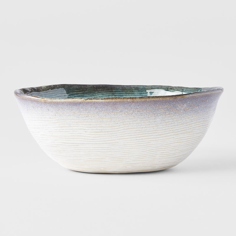 Bowl Oval 17cm Sky Blue Glaze