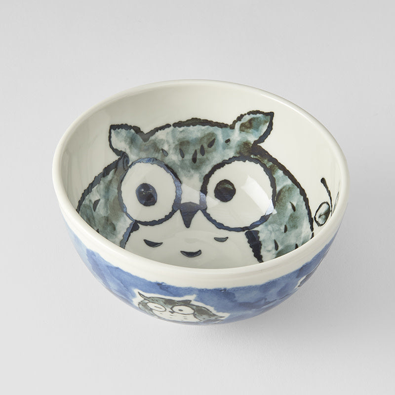 Bowl Kids 16cm Owl Blue