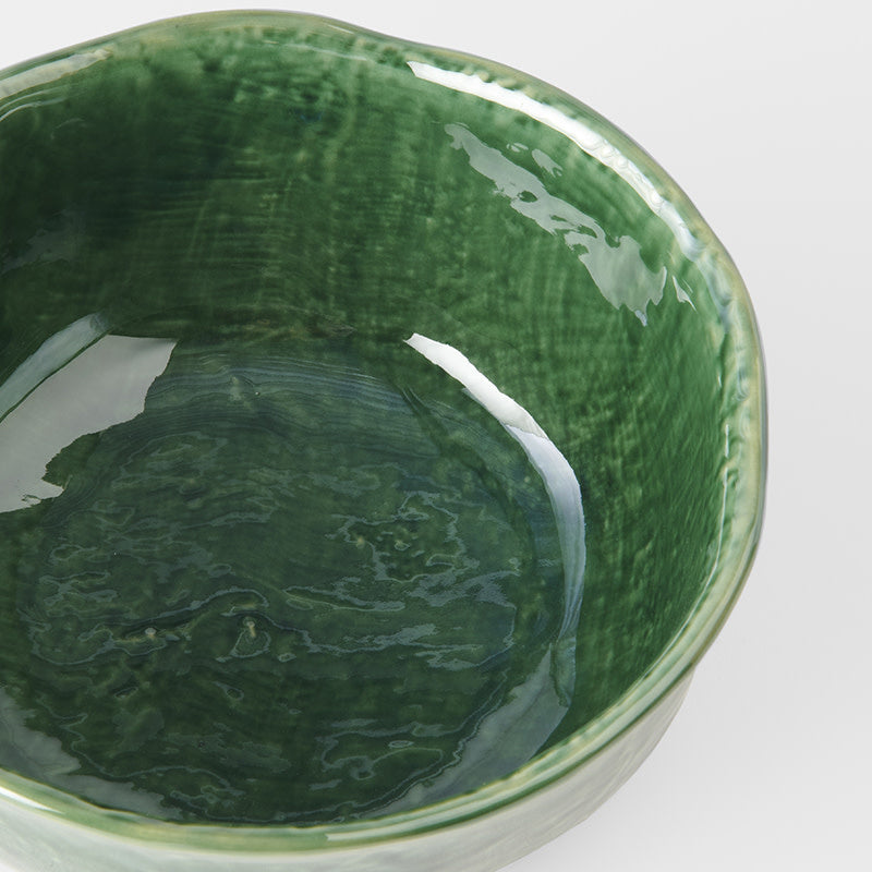 Bowl Organic 14.5cm Oribe Green Glaze