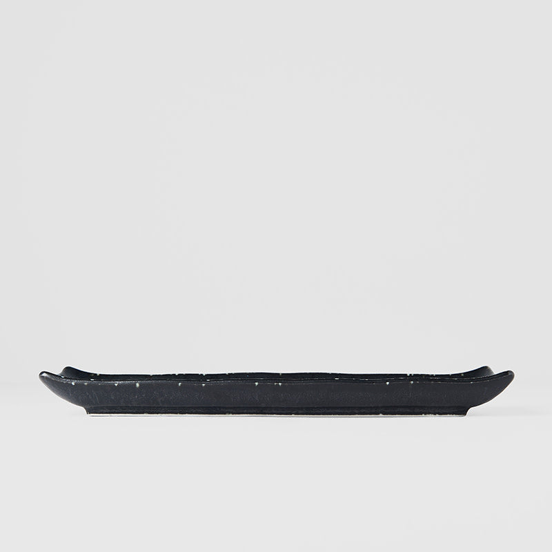 Ibushi Black Rectangular Plate 26.5 x 10 cm