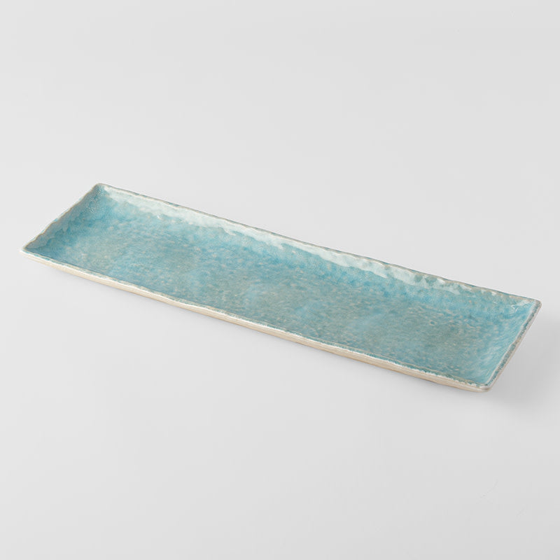 Platter Large 50cm Crazed Blue Glaze