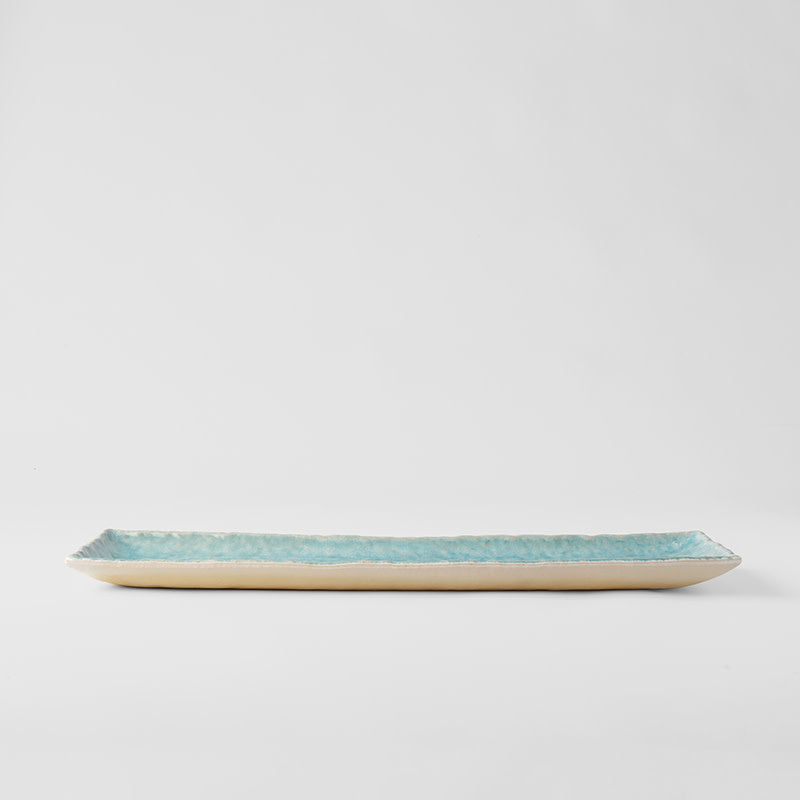 Platter Large 50cm Crazed Blue Glaze