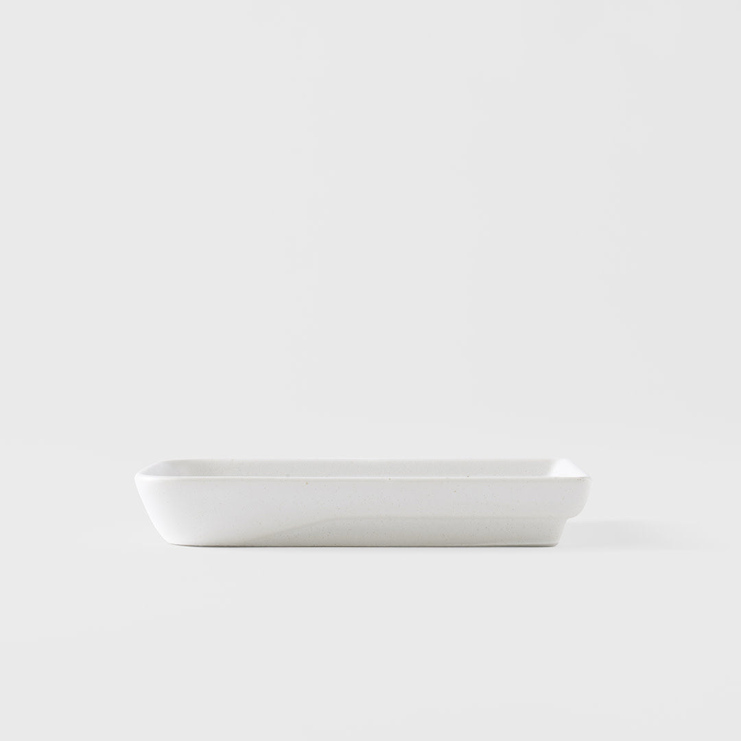 matt white glaze condiment dish