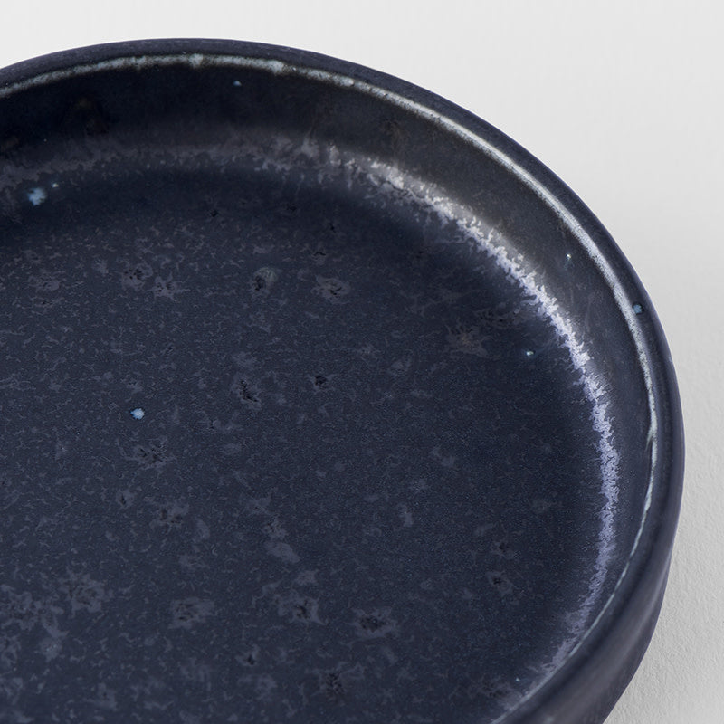 Ibushi Blue Black Lid/Saucer Bowl 8 cm, 20 ml