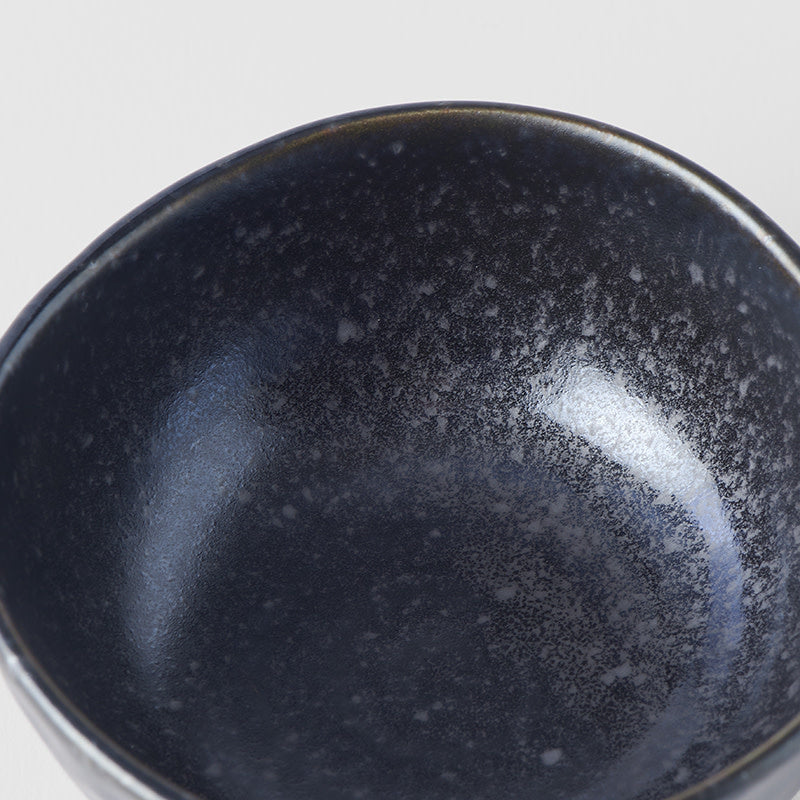 Sauce Dish Organic Shape 9cm Matte Black Glaze