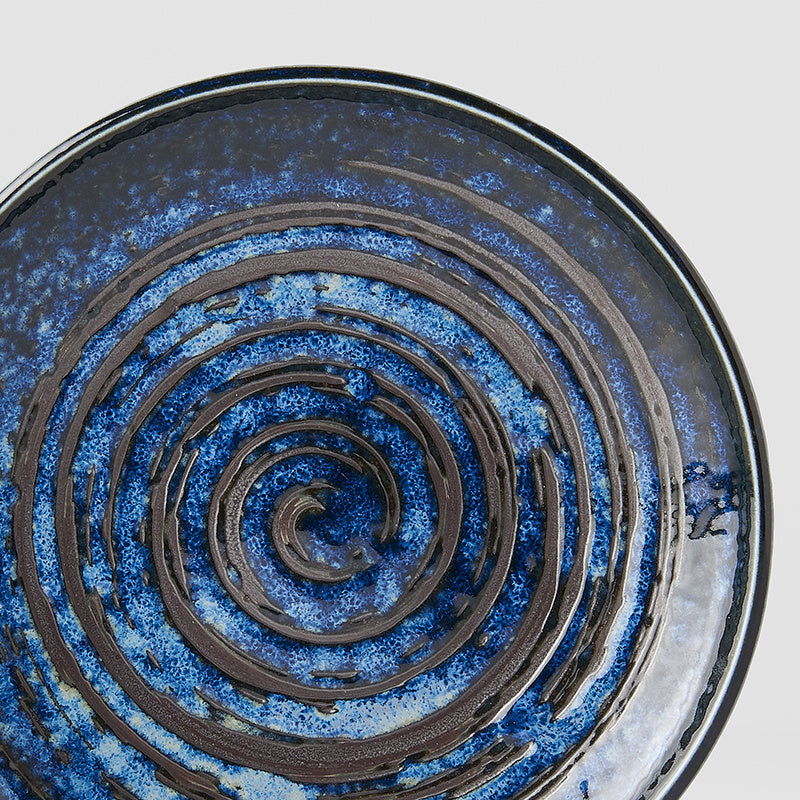 Tapas Plate 17cm Copper Swirl