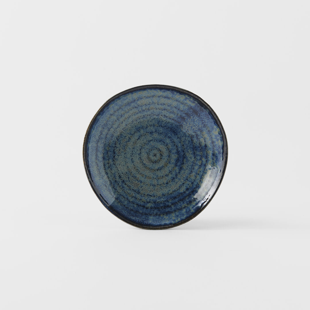 Saucer Organic Shape 13.5cm Indigo Blue Glaze