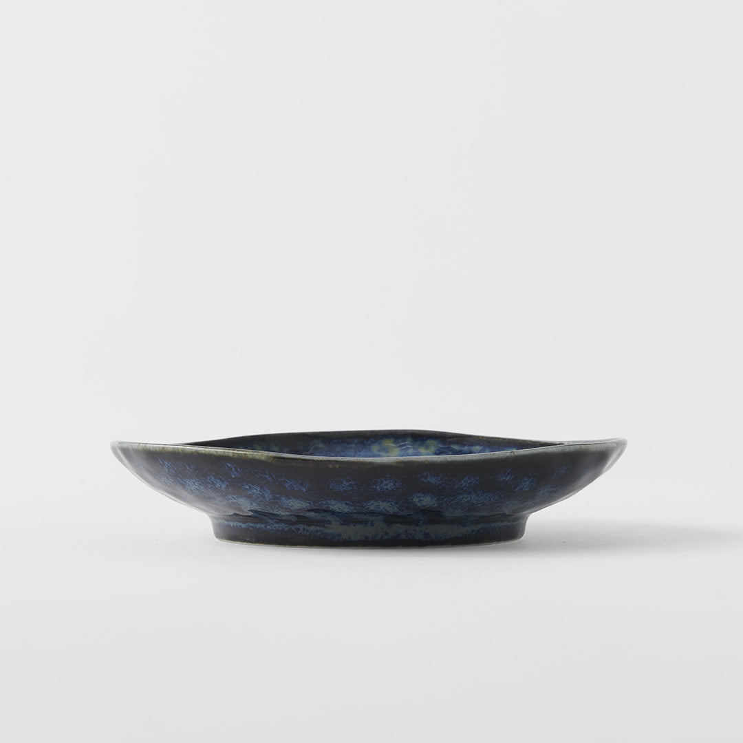 Saucer Organic Shape 13.5cm Indigo Blue Glaze