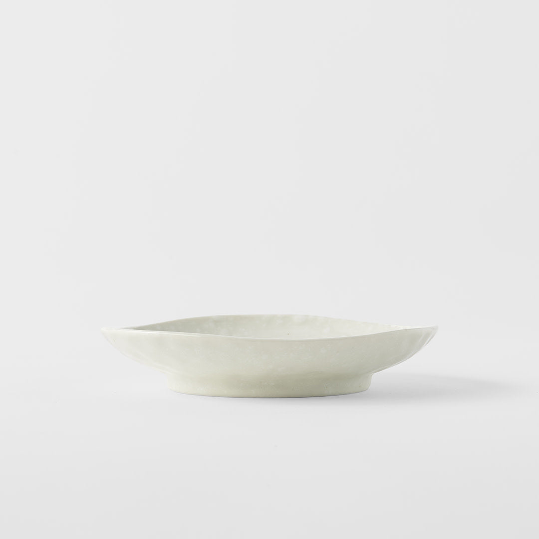 Saucer Organic Shape 13.5cm Soft White Glaze