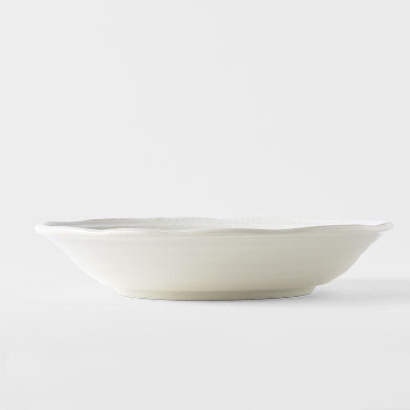 Bowl 23.5cm White Spiral