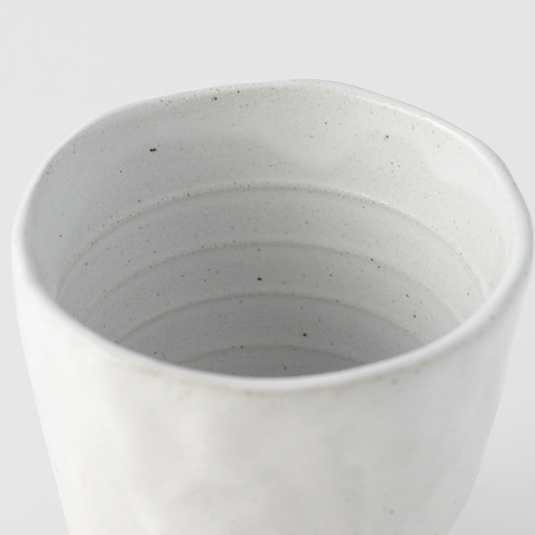 Lopsided Mug 275ml White & Bisque Glaze