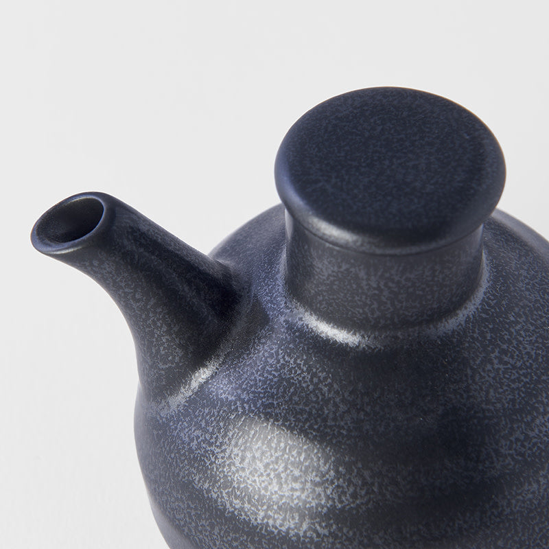 Soy Pot Minoyaki Porcelain 110ml Matte Black Glaze - Made In Japan | Japanese Tableware
