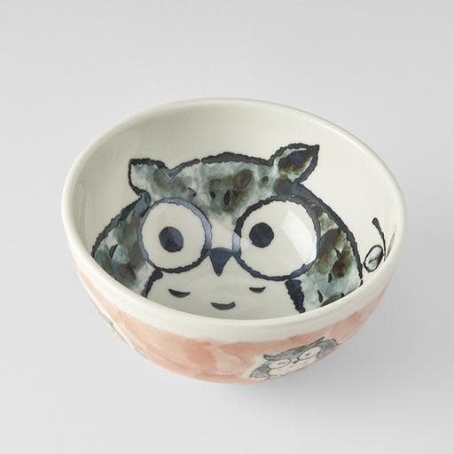 Bowl Kids 16cm Owl Peach