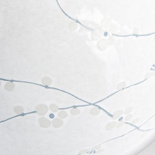 Udon Bowl 19.5cm White Blossom Glaze - Made In Japan | Japanese Tableware