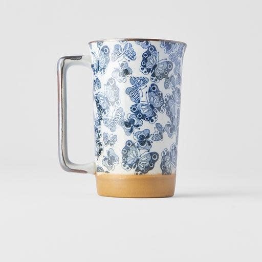 Mug with handle 400ml Butterfly Design