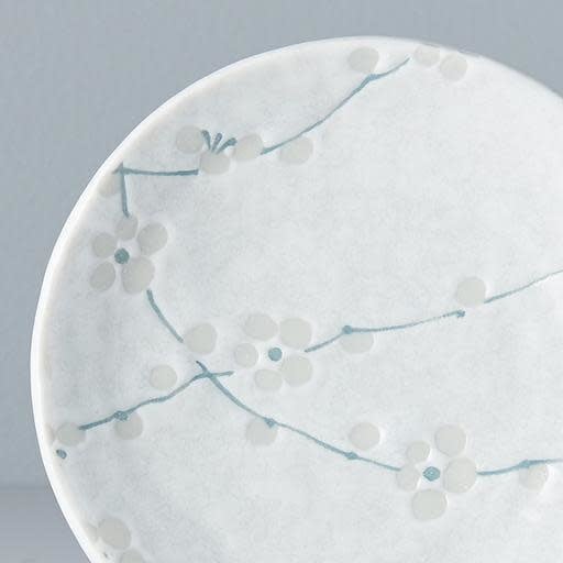 Plate 13cm White Blossom Glaze