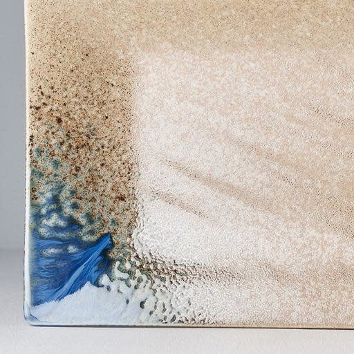 Platter Rectangular 33cm Earth & Sky Glaze - Made In Japan | Japanese Tableware