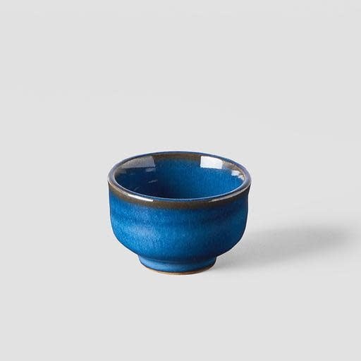 Sake Cup 35ml Gura Kiln Blue Glaze - Made In Japan | Japanese Tableware