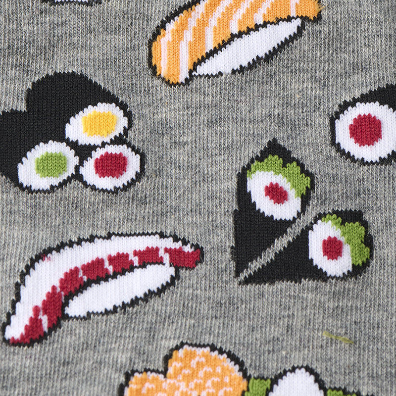 Tabi Ankle Socks 22-25cm / Sushi Design / Grey