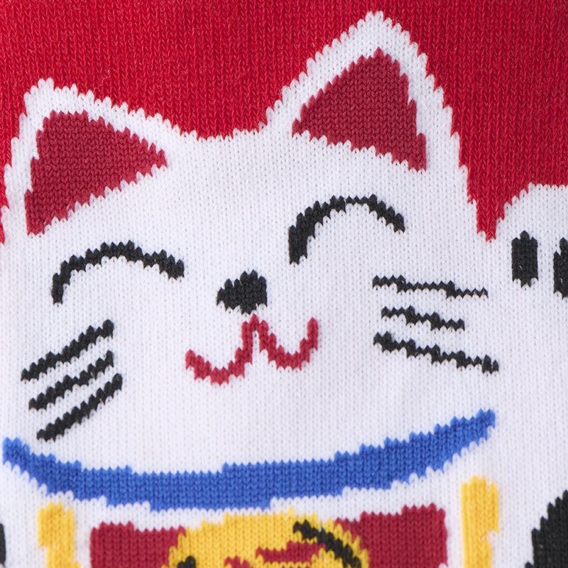 Socks Tabi Maneki EU35-38 Red