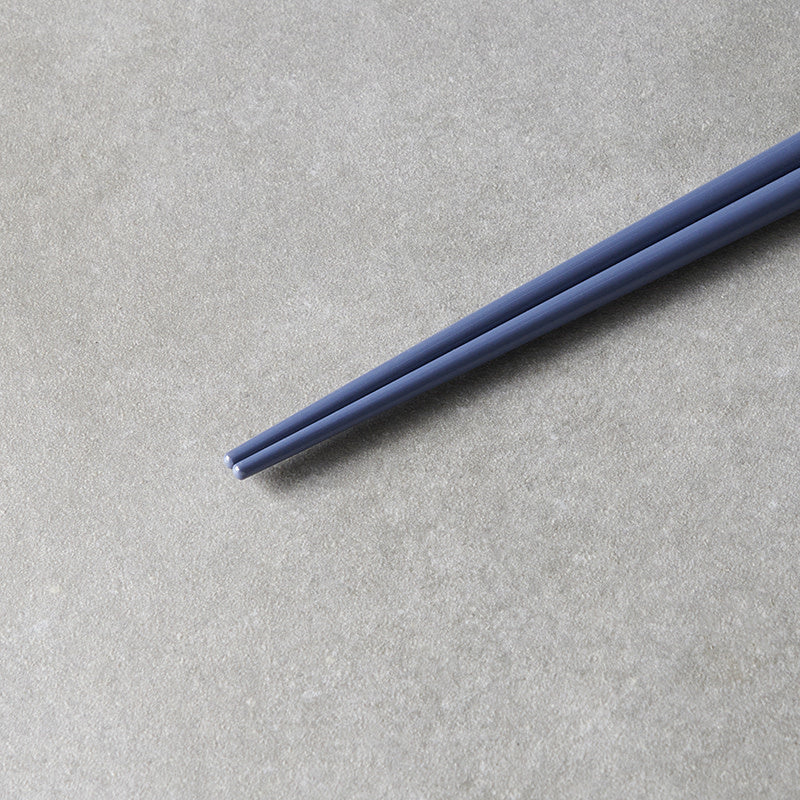 Chopsticks, Lacquered, Navy Blue & White Design