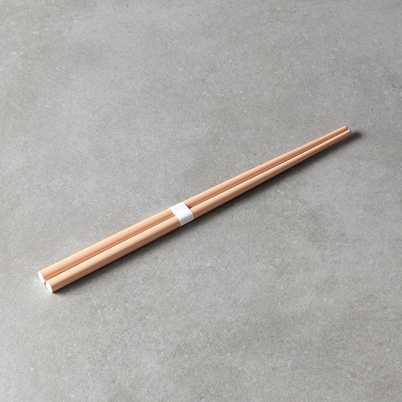Chopsticks Lacquered Apricot & White