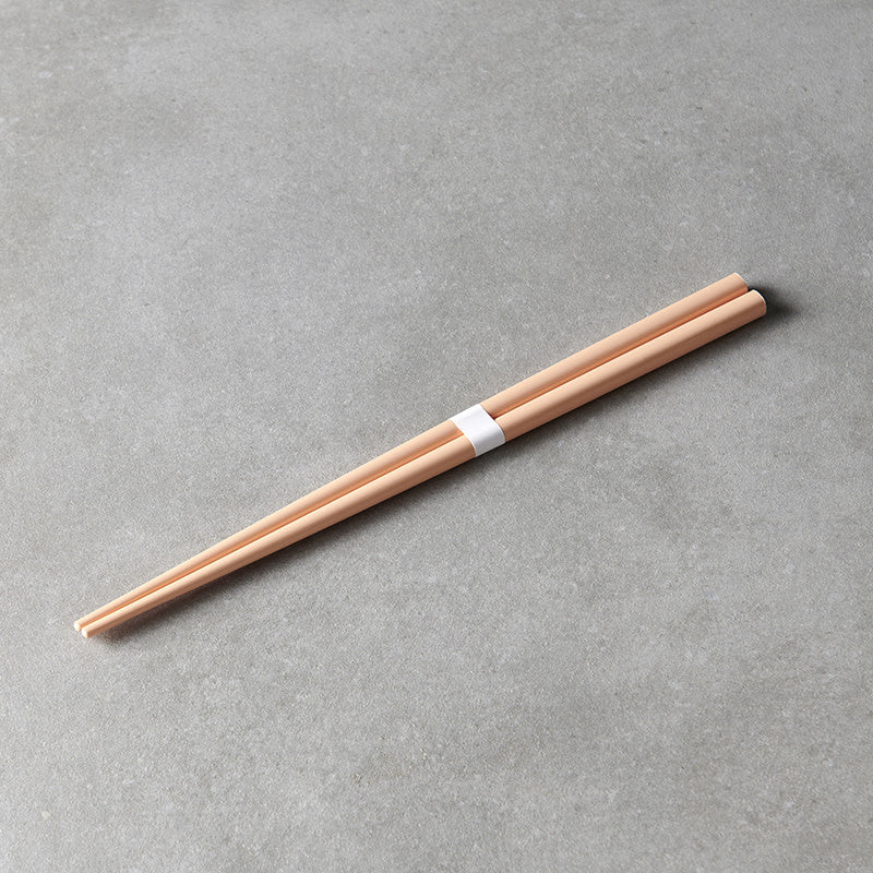 Chopsticks Lacquered Apricot & White