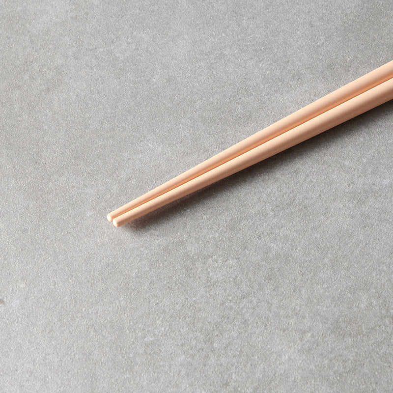 Chopsticks Lacquered Apricot & White